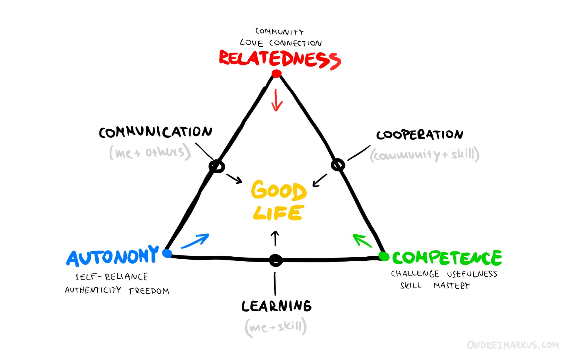 Self-determination triangle