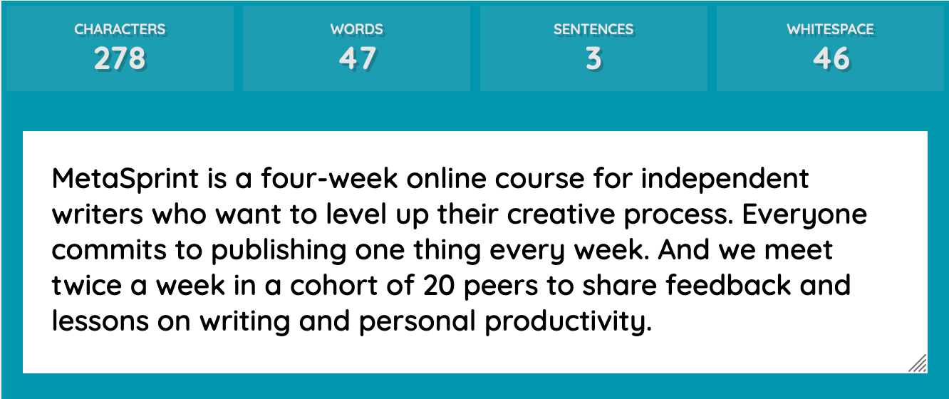 Tweet prototype example